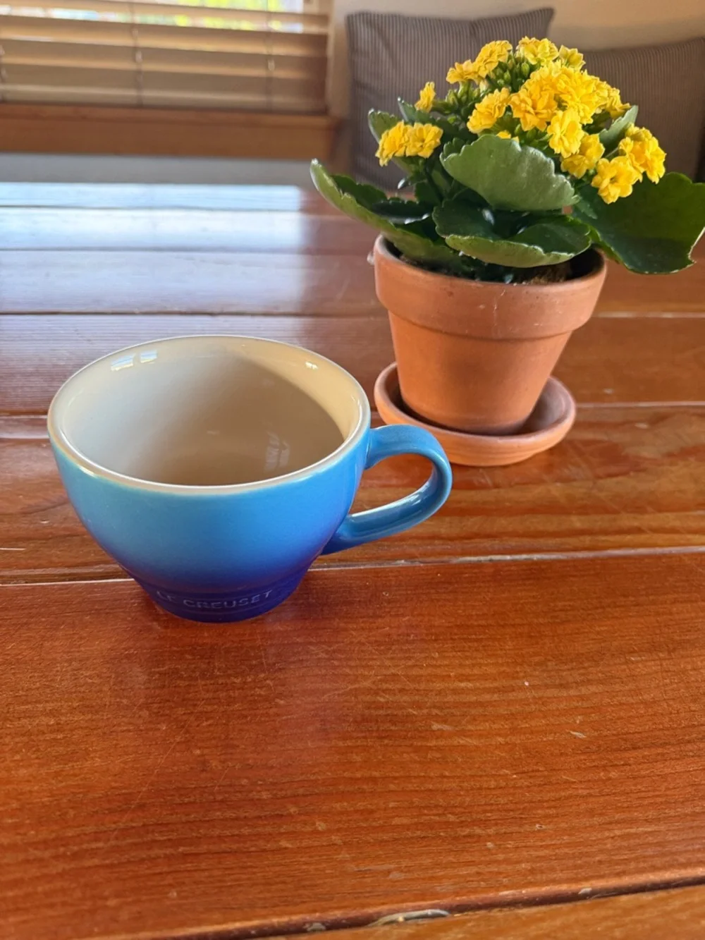 Le Creuset Blue Gradient Mug with Cream Interior - Picture 1 of 7